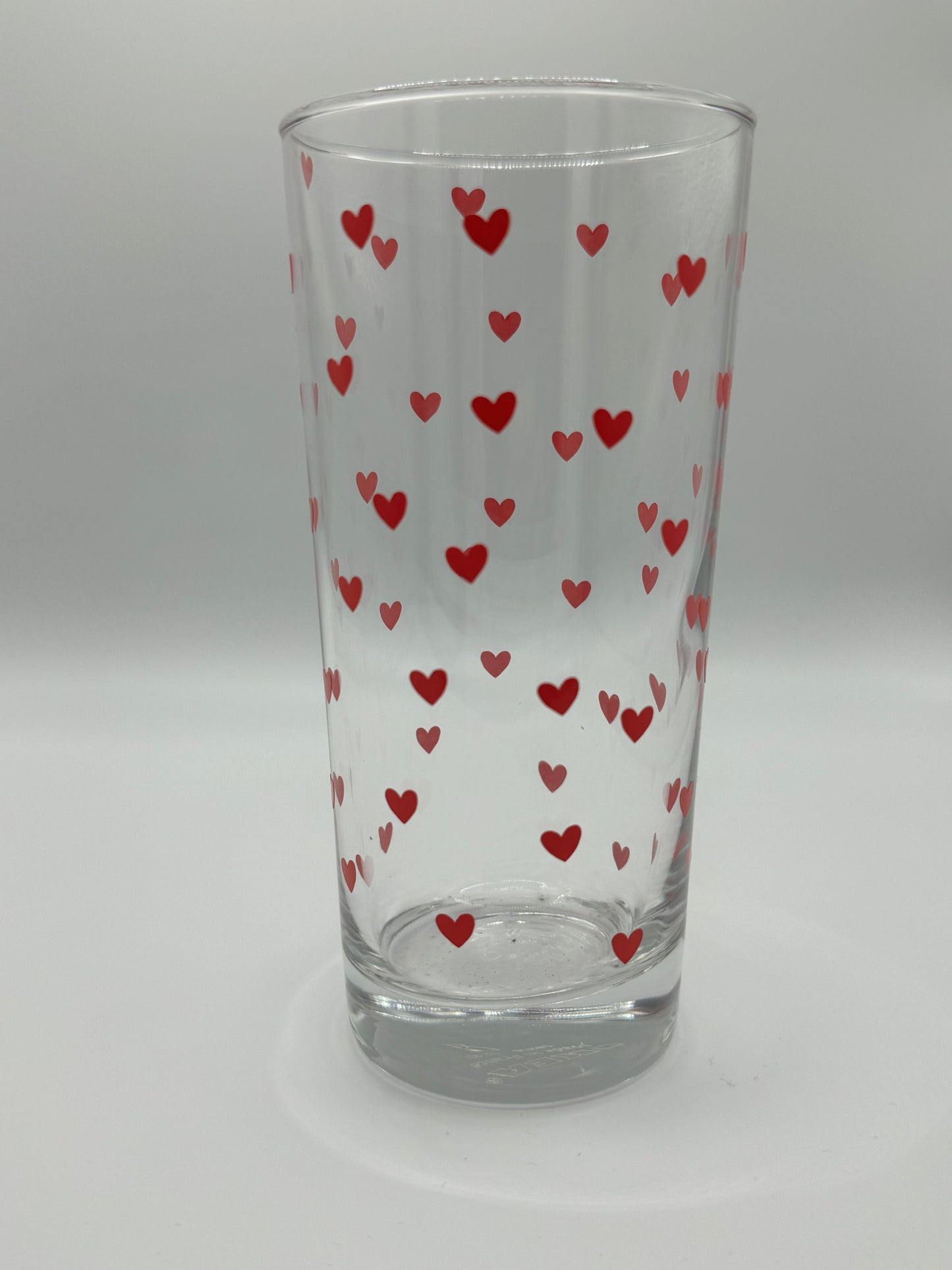 Love heart glass